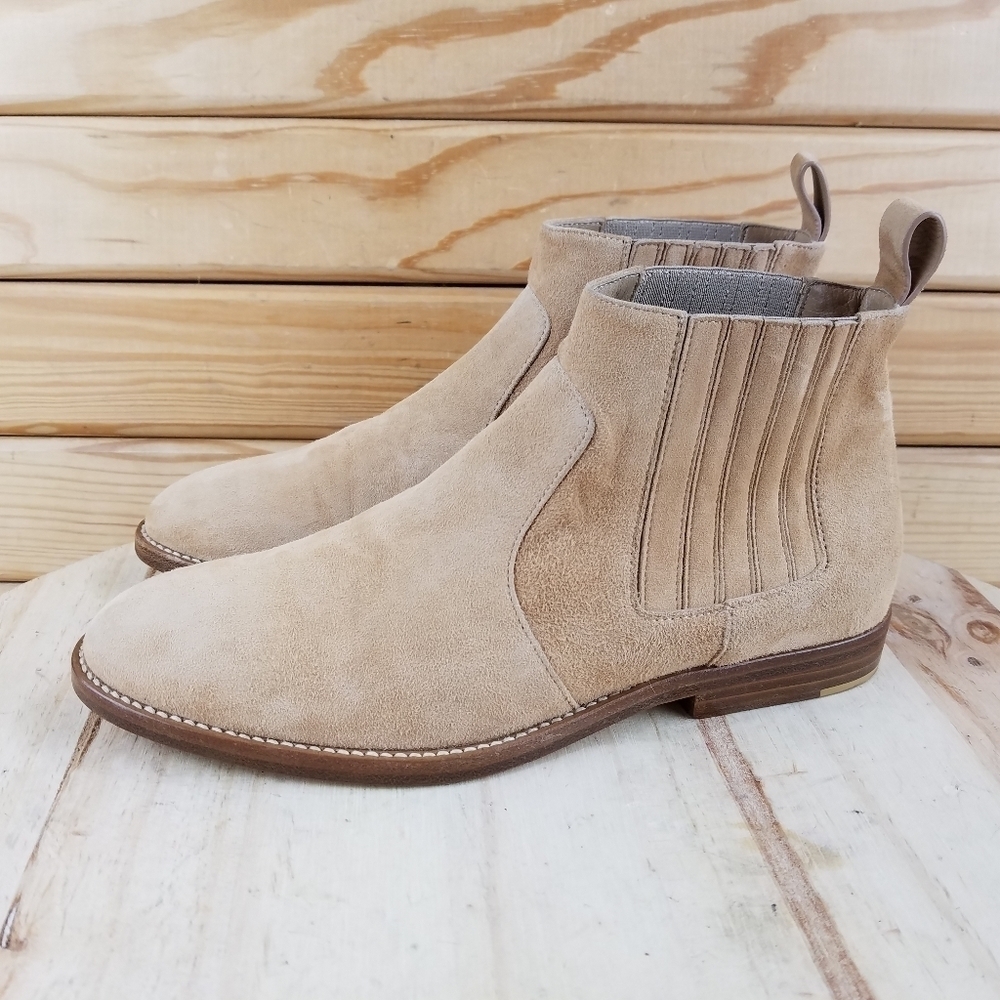 Jenni Kayne Sonoma Ankle Chelsea Bootsie Suede Leather 36 EUR Camel Western Fall